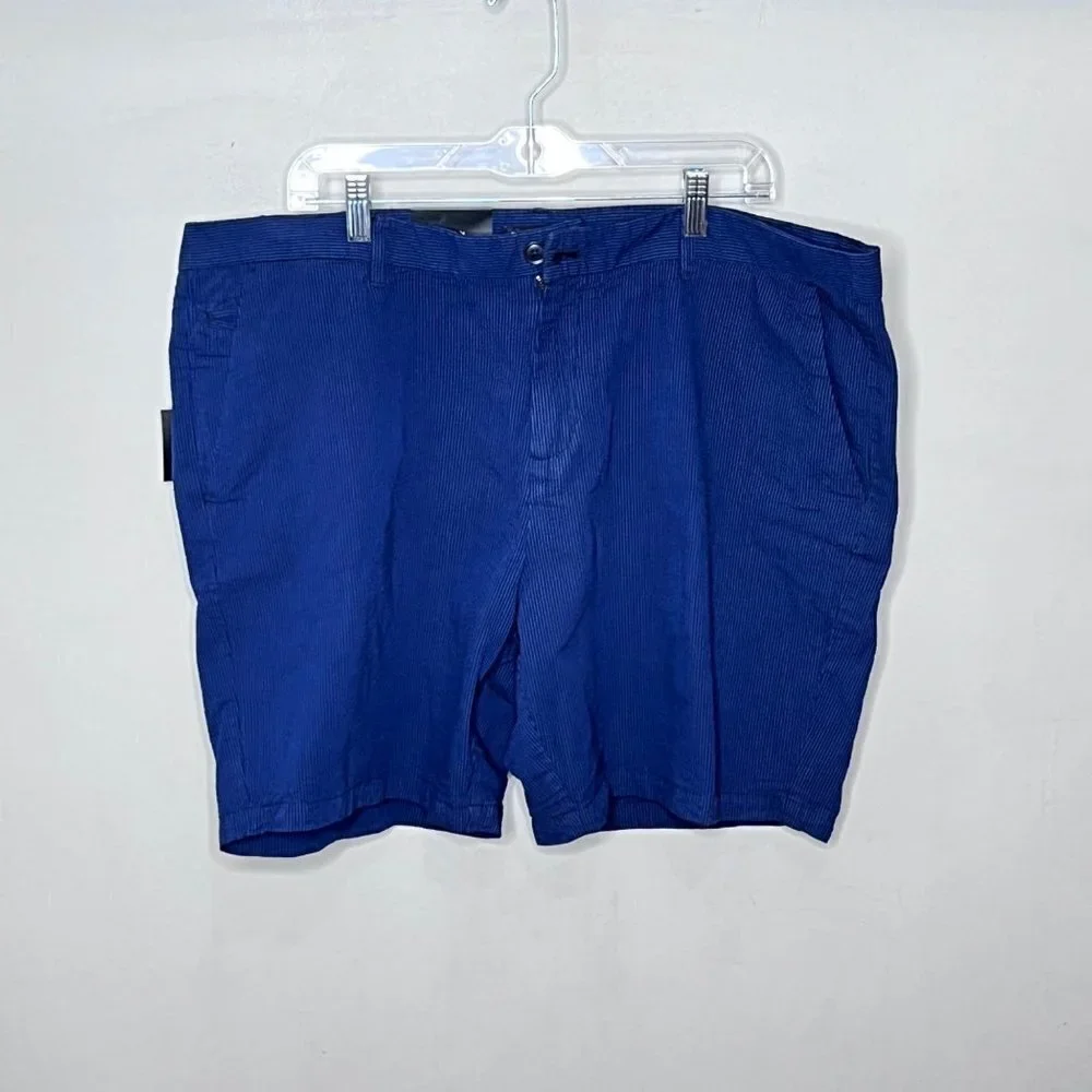 Saks Fifth Avenue Men's Black and Blue striped Shorts- NEW Size 42‎